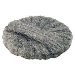 GMT Radial Steel Wool Pads, Grade 2 (Coarse): Stripping/Scrubbing, 19" Diameter, Gray, 12/Carton (120192)