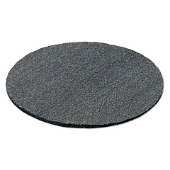 GMT Radial Steel Wool Pads, Grade 0 (Fine): Cleaning and Polishing, 19" Diameter, Gray, 12/Carton (120190)