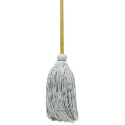 Boardwalk Cotton Deck Mop, #32 White Cotton Head, 50" Wood Handle, 6/Carton (CD50032S)