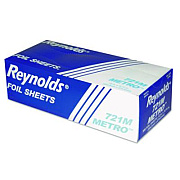 Reynolds Wrap Metro Pop-Up Aluminum Foil Sheets, 10.75 x 12, 500/Box, 6 Boxes/Carton (721M)
