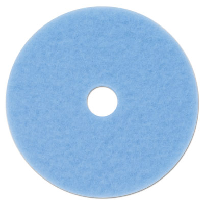 3M Hi-Performance Burnish Pad 3050, 20" Diameter, Sky Blue, 5/Carton (59825)