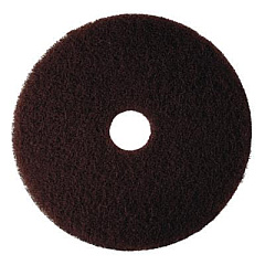 3M Low-Speed High Productivity Floor Pads 7100, 14" Diameter, Brown, 5/Carton (08442)