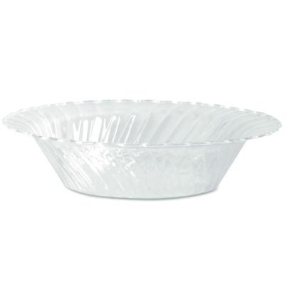 WNA Classicware Plastic Dinnerware, Bowl, 10 oz, Clear, 18/Pack, 10 Packs/Carton (CWB10180)