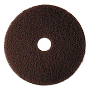 3M Low-Speed High Productivity Floor Pads 7100, 20" Diameter, Brown, 5/Carton (08448)