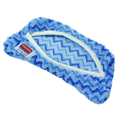 Rubbermaid Commercial HYGEN HYGEN MF Flexi Frame Damp Mop Covers, Microfiber, Blue, 8 x 8 (Q891BLU)