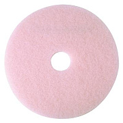 3M Ultra High-Speed Eraser Floor Burnishing Pad 3600, 24" Diameter, Pink, 5/Carton (25861)
