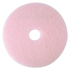 3M Ultra High-Speed Eraser Floor Burnishing Pad 3600, 24" Diameter, Pink, 5/Carton (25861)