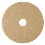 3M Ultra High-Speed Natural Blend Floor Burnishing Pads 3500, 24" Diameter, Tan, 5/Carton (19012)