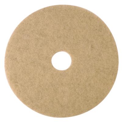 3M Ultra High-Speed Natural Blend Floor Burnishing Pads 3500, 24" Diameter, Tan, 5/Carton (19012)