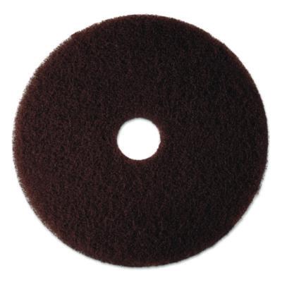 3M Low-Speed High Productivity Floor Pads 7100, 21" Diameter, Brown, 5/Carton (08449)