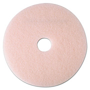 3M Ultra High-Speed Eraser Floor Burnishing Pad 3600, 17" Diameter, Pink, 5/Carton (25855)