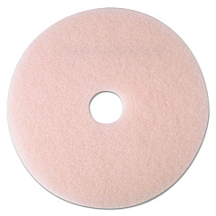 3M Ultra High-Speed Eraser Floor Burnishing Pad 3600, 21" Diameter, Pink, 5/Carton (25859)