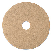 3M Ultra High-Speed Natural Blend Floor Burnishing Pads 3500, 20" Diameter, Tan, 5/Carton (19008)