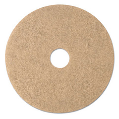 3M Ultra High-Speed Natural Blend Floor Burnishing Pads 3500, 20" Diameter, Tan, 5/Carton (19008)