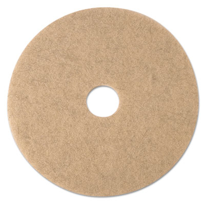 3M Ultra High-Speed Natural Blend Floor Burnishing Pads 3500, 21" Diameter, Tan, 5/Carton (19009)