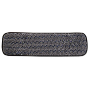 Rubbermaid Commercial HYGEN Pulse Executive Single-Sided Microfiber Flat Mop Head, 18", Dark Gray (1863895)