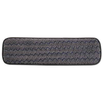 Rubbermaid Commercial HYGEN Pulse Executive Single-Sided Microfiber Flat Mop Head, 18", Dark Gray (1863895)