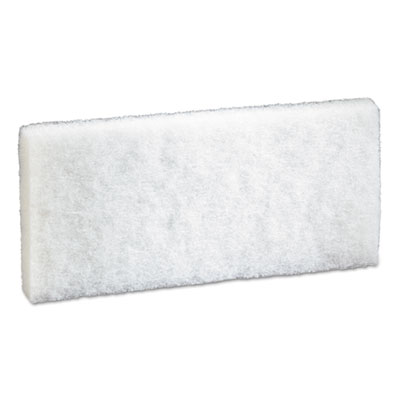 3M Doodlebug Scrub Pad, 4.63 x 10, White, 5/Pack, 4 Packs/Carton (08003)