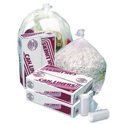 Pitt Plastics High-Density Coreless Mini-Roll Can Liners, 30 gal, 10 mic, 30" x 37", Natural, Perforated Roll, 500/Carton (MR30371MC)