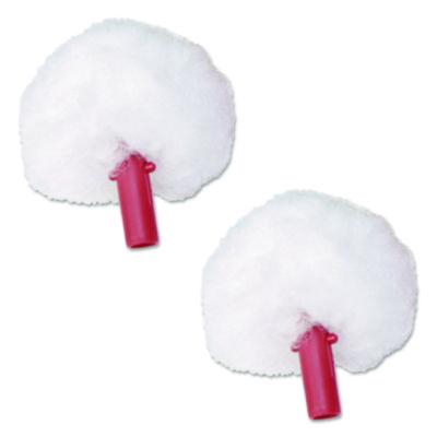 Unger ErgoToilet Bowl Brush Replacement Swab Head, White, 2/Pack (BSRHR)
