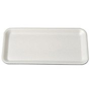 Genpak MEAT TRAYS, 10.75 X 5.75 X 0.5, WHITE, 500/CARTON (10SWH)