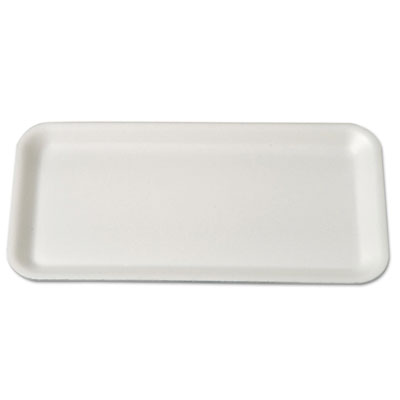 Genpak MEAT TRAYS, 10.75 X 5.75 X 0.5, WHITE, 500/CARTON (10SWH)