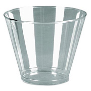 WNA Comet Plastic Tumblers, Squat, 9 oz, Clear, 500/Carton (PGT9S)