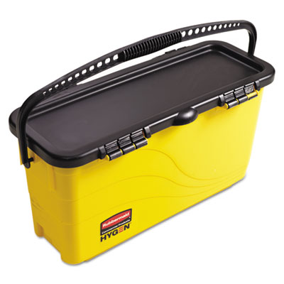 Rubbermaid Commercial HYGEN HYGEN Top Down Charging Bucket, Yellow/Black (1791802)