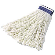 Rubbermaid Commercial Looped-End Mop Head, Rayon, 24 oz, White, 12/Carton (E43812)