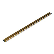 Unger Golden Clip Brass Channel with Black Rubber Blade and Clip, 12 Inches, Straight (GC30)