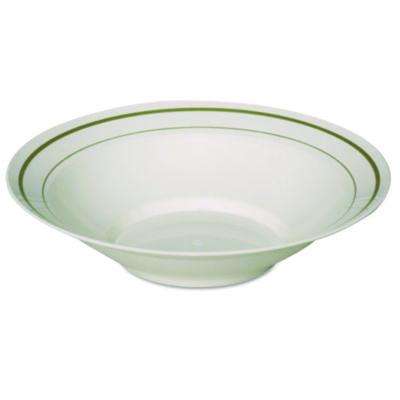 WNA Masterpiece Plastic Bowls, 10 oz, Ivory/Gold, 10/Pack, 15 Packs/Carton (MPBWL10IPREM)