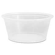 Dart Conex Complements Portion/Medicine Cups, 3.25 oz, Plastic, Clear, 125/Bag, 20 Bags/Carton (325PC)