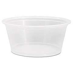 Dart Conex Complements Portion/Medicine Cups, 3.25 oz, Plastic, Clear, 125/Bag, 20 Bags/Carton (325PC)