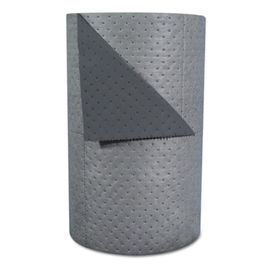 SPC High-Traffic Series Sorbent-Pad Roll, 63gal, 30" x 300ft, Gray, 100/Pack (HT303)