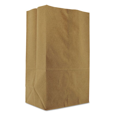 Ross & Wallace Paper Products Grocery Paper Bags, 1/8 BBL Squat Size, Heavy-Duty, 57# Basis Weight, 10.5" x 6.25" x 13.88", Kraft, 500/Bundle (SK1857)