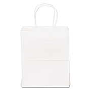 General SHOPPING BAGS, 8" X 10.25", WHITE, 250/CARTON (WSHP8451025C)