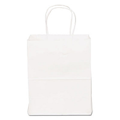 General SHOPPING BAGS, 8" X 10.25", WHITE, 250/CARTON (WSHP8451025C)