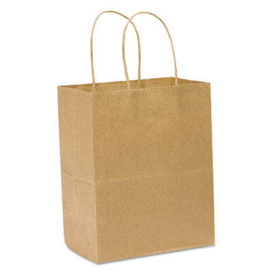 General SHOPPING BAGS, 8" X 10.25", KRAFT, 250/CARTON (87097)