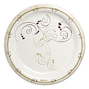Dart Symphony Paper Dinnerware, Heavyweight Plate 9", Tan, 125/Pack, 4 Packs/Carton (HP9SJ8001CT)
