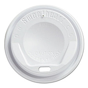 Dart Gourmet Dome Sip-Through Lids, 8oz Cups, White, 100/sleeve, 10 Sleeves/carton (LGX8R1)