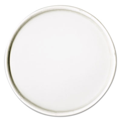 SOLO Spiral-Wound Paper Hot Cup Lids, Fits 16 oz Hot Cups, Paper, White, 25/Sleeve, 20 Sleeves/Carton (CA16A)