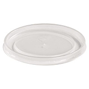 Chinet Plastic High Heat Vented Lid, Fits 16 oz to 32 oz Containers, White, 50/Bag, 10 Bags/Carton (89112)
