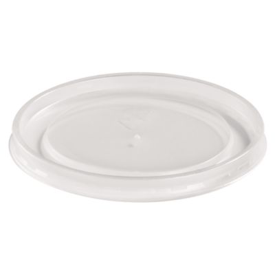 Chinet Plastic High Heat Vented Lid, Fits 16 oz to 32 oz Containers, White, 50/Bag, 10 Bags/Carton (89112)