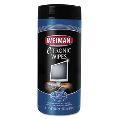WEIMAN E-Tronic Wipes, 5 X 7, 30/canister (93)