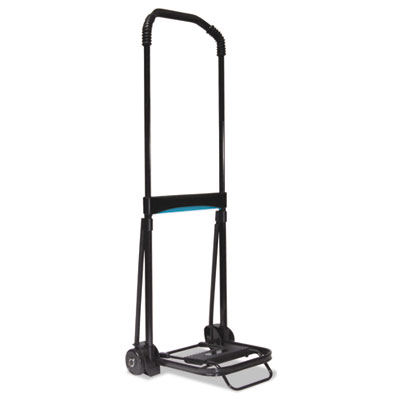 Kantek Ultra-Lite Folding Cart, 150 lb Capacity, 9.75 x 11 Platform, Black (LGLC110)