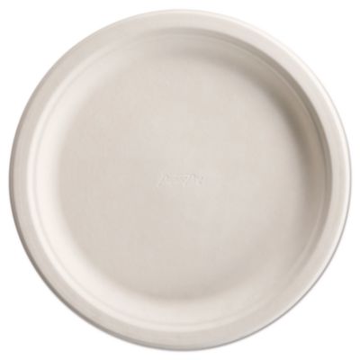 Chinet PaperPro Naturals Molded Fiber Dinnerware, Round Plates, 10.5" dia, Natural, 125/Pack, 4 Packs/Carton (25776)