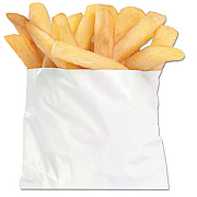 Bagcraft French Fry Bags, 4.5" x 4.5", White, 2,000/Carton (450006)