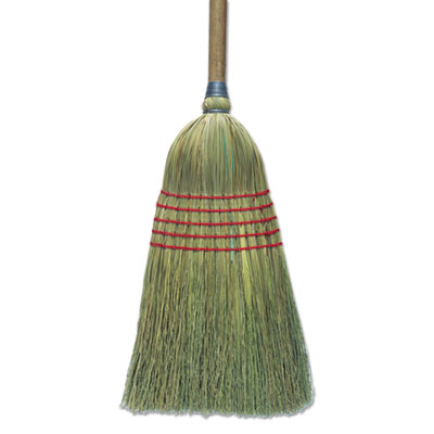 Boardwalk Corn Broom, Corn Bristles, 56" Overall Length, Natural, 6/Carton (BR10003)