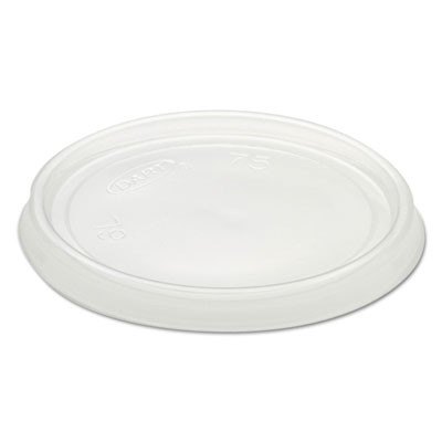 Dart Non-Vented Container Lids, Clear, Plastic, 100/Pack, 10 Packs/Carton (6CLR)