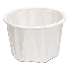 Genpak Paper Portion Cups, 1.25 Oz., White, 250/bag, 20 Bags/carton (F125)